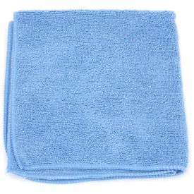Microworks Microfiber Towel 16" x 16", Blue 12 Towels/Pack