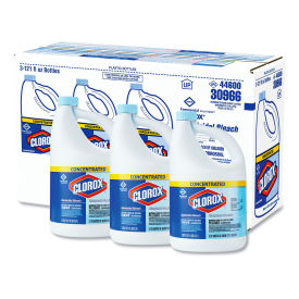 Clorox Concentrated Germicidal Bleach, Regular, 121 oz. Bottle, 3 Bottles/Case, 30966