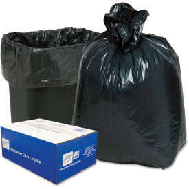 Classic 2-Ply Low Density Can Liners 7-10 Gallon 0.60 Mil, Black 500 Bags/Box, WBI242315B