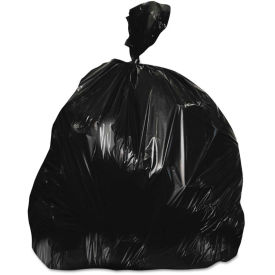 Heritage High Density Coreless Roll Liners 56 Gallon 0.63 Mil, Black 150 Bags/Box, HERZ8648WKR01