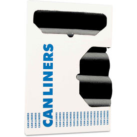 Heritage Accufit Can Liners Prime Resin 23 Gallon 0.90 Mil, Black 25 Bags/Roll 8/Box, HERH5645TKR01
