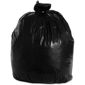 Boardwalk Super-Heavy Grade Can Liners 33 Gallon 1.20 Mil, Black 10 Bags/Roll 10/Box, BWK516