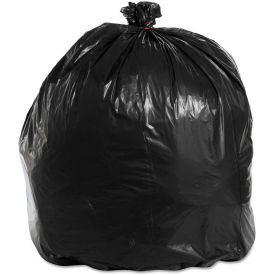 Boardwalk Super X-Heavy Grade Can Liners 45 Gallon 1.60 Mil, Black 10 Bags/Roll 10/Box -BWK521