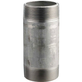 2" x 5-1/2" 304 Pipe Nipple, 16168 PSI, Sch. 40, Domestic, Stainless Steel