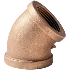 3/4" Lead Free Brass 45 Degree Elbow, FNPT, 125 PSI, Import