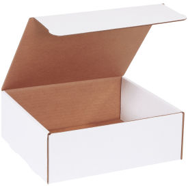 11"x10"x4" Corrugated Literature Mailer, White - Pkg Qty 50