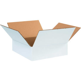 12" x 12" x 4" White Corrugated Boxes - Pkg Qty 25