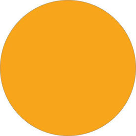 Tape Logic 3/4" Circles Removable Labels Fluorescent Orange 500 Per Roll, DL1388FO