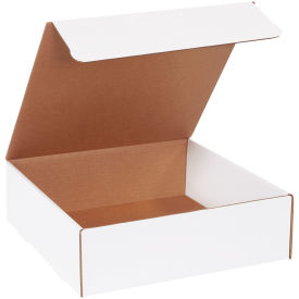 13"x13"x4" Corrugated Literature Mailer, White - Pkg Qty 50