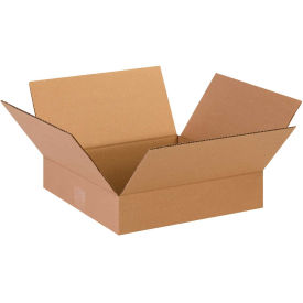 13" x 13" x 3" Flat Corrugated Boxes - Pkg Qty 25