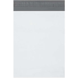 2.5 Mil Expansion Poly Mailers, 10"x13"x2", White, 100 Pack