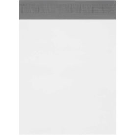 2.5 Mil Expansion Poly Mailers, 11"x13"x4", White, 100 Pack