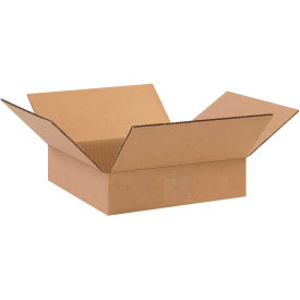 10" x 10" x 2" Flat Corrugated Boxes - Pkg Qty 25