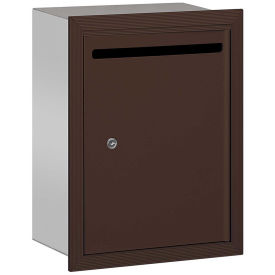 Salsbury Industries Letter Box, 15"Wx6-3/4"Dx19"H Standard, Recessed Mounted, Bronze Private Access