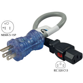 13-Amp, Hospital/Medical Grade Power Cord with Push Lock