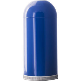 Witt Industries 415DTBL 15 Gallon Dome Open Top Receptacle, Blue
