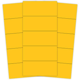Magnetic Yellow  Strips 2" X 7/8", 25 Per Pack
