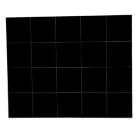 3/4" Black Magnetic Squares 20/Pk