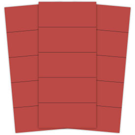 Magnetic Red Strips 2" X 7/8", 25 Per Pack