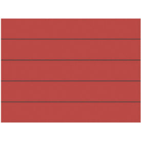 Magnetic Red Strips 6"X7/8", 25 Per Pack