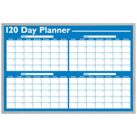 Magna Visual 120-Day Non-Magnetic Dry Erase Planner, White, 36 x 24