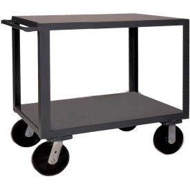 Durham Mfg.® Utility Cart w/2 Shelves, 4000 lb. Capacity, 42-1/8"L x 24"W x 37-3/8"H, Gray