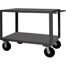 Durham Mfg.® Utility Cart w/2 Shelves, 4000 lb. Capacity, 54-1/8"L x 30"W x 37-3/8"H, Gray
