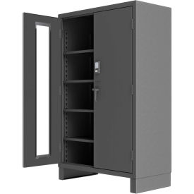 Durham Heavy Duty Access Control Cabinet with Electronic Lock 3703CXC-BLP4S-95 - 24"W x 48"D x 78"H