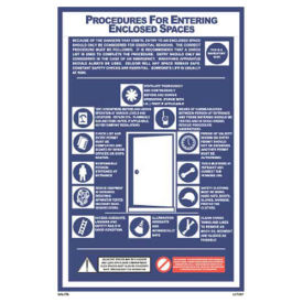 Datrex Lc1007G, Procedures for Entering Enclosed Spaces Poster, 1 Pack