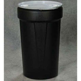 Eagle Plastic Lab Pack Drum with Metal Lever Lock & Bung Lid, 55 Gallon, Blue