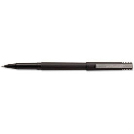 uni-ball Roller Ball Stick Dye-Based Pen, Black Ink, Micro, 36/Box