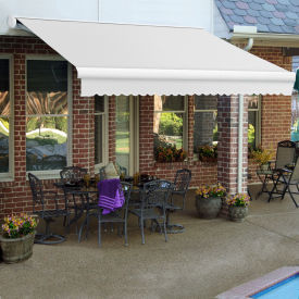 Awntech Retractable Awning Manual 18'W x 10"D x 10"H Off White
