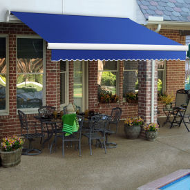 Awntech Retractable Awning Manual 18'W x 10'D x 10"H Blue