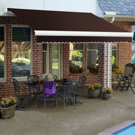 Awntech Retractable Awning Manual 24'W x 10'D x 10"H Brown