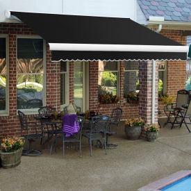 Awntech Retractable Awning Left Motor 24'W x 10'D x 10"H Black