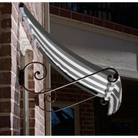 Awntech Window/Entry Awning Gray/White 10-3/8'W x 3'D x 3-11/16'H