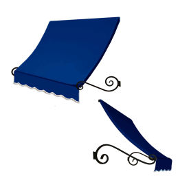 Awntech Window/Entry Awning Bright Blue 10-3/8'W x 3'D x 2'H