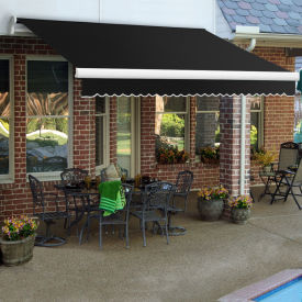 Awntech Retractable Awning Manual 10'W x 8'D x 10"H Black