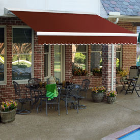 Awntech Retractable Awning Manual 14'W x 10'D x 10"H Terra Cotta