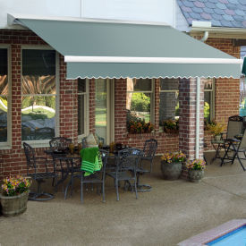 Awntech Retractable Awning Right Motor 20'W x 10'D x 10"H Sage