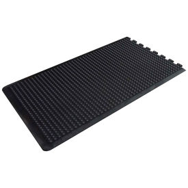Transforming Technologies ComfortDome ESD Anti-Fatigue Mat, Modular End Piece, Black, 3' x 4'