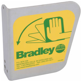 Bradley S08-336 Stainless Steel, Eyewash Handle/Label Assembly