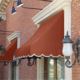 Awntech Window/Entry Awning 4-3/8'W x 3-11/16'H x 3'D Terra Cotta
