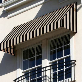 Awntech Window/Entry Awning 3-3/8'W x 2'H x 3'D Black/Tan