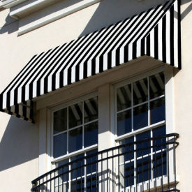 Awntech Window/Entry Awning 3-3/8'W x 2'H x 3'D Black/White