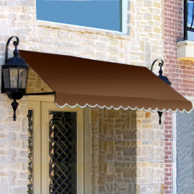 Awntech Window/Entry Awning 3-3/8'W x 2'H x 3'D Brown