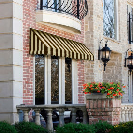 Awntech Window/Entry Awning 3-3/8'W x 3-11/16'H x 2'D Brown/Tan