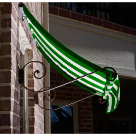 Awntech Window/Entry Awning 5-3/8'W x 2'H x 3'D Forest Green/White