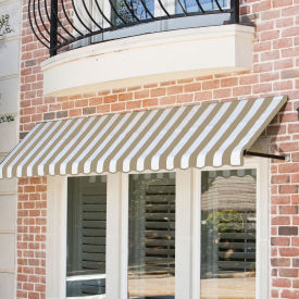 Awntech Window/Entry Awning 10-3/8'W x 3-11/16'H x 2'D Linen/White