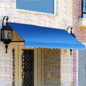 Awntech Window/Entry Awning 10-3/8'W x 2'H x 3'D Bright Blue